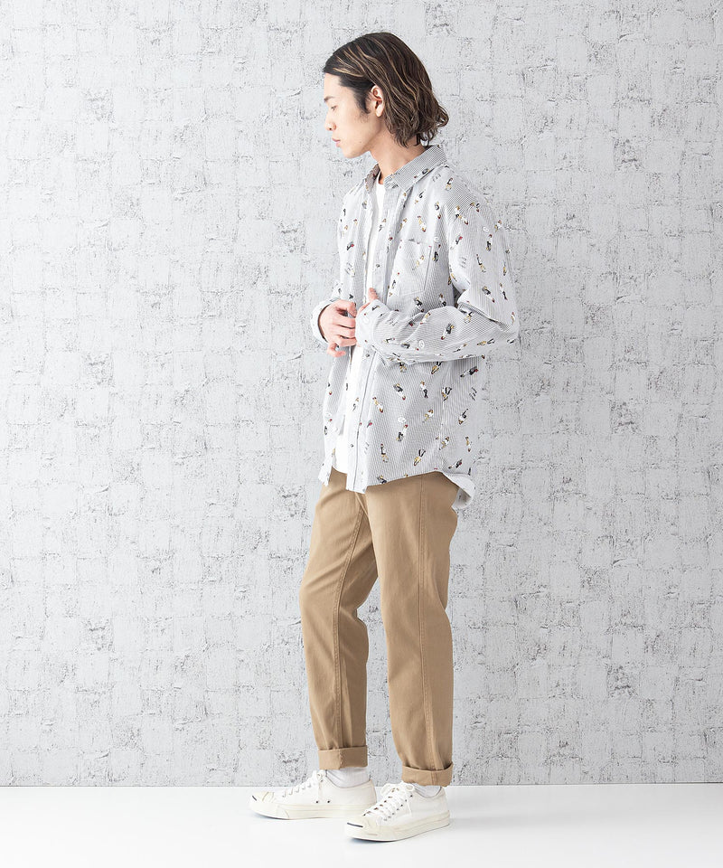 オックス総柄シャツ