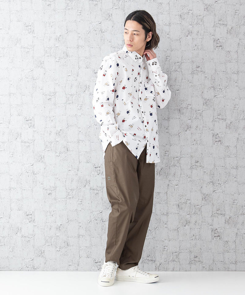 オックス総柄シャツ