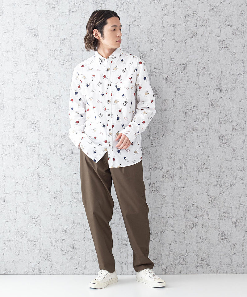 オックス総柄シャツ