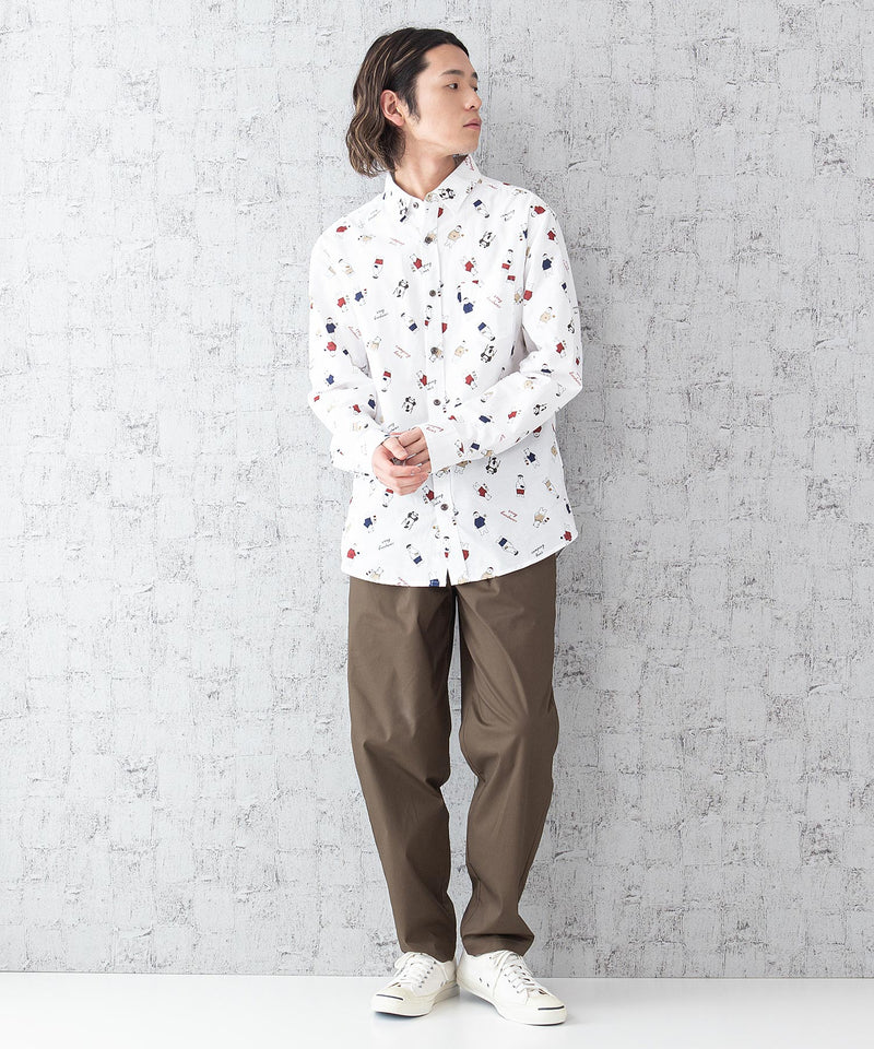 オックス総柄シャツ