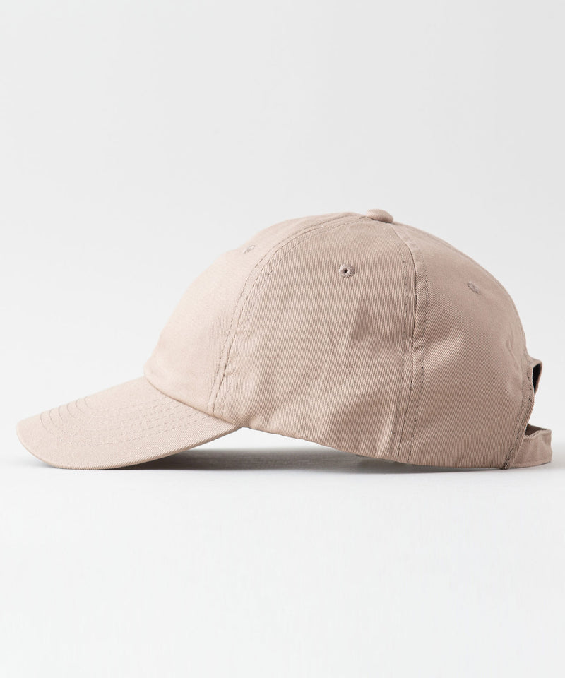 ロゴ ワッペン ピグメント加工 ローキャップ