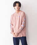袖プリントロゴ ロングTシャツ