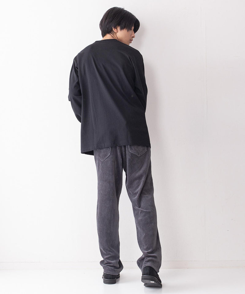 袖プリントロゴ ロングTシャツ