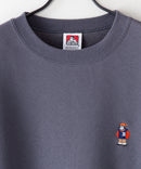 ヘビー ウェイト 裏起毛 ミニゴリラ ワンポイント ロゴ  クルーネック スウェット トレーナー BEN DAVIS