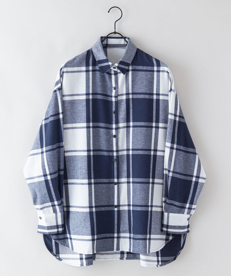 BIG チェック Tシャツ C-FORT POINT フォート ポイント レディース
