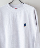 ヘビー ウェイト 裏起毛 ミニゴリラ ワンポイント ロゴ  クルーネック スウェット トレーナー BEN DAVIS