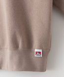 バッグ ロゴ  胸 ワッペン 裏起毛 襟付き スウェット ラガーシャツ タイプ BEN DAVIS