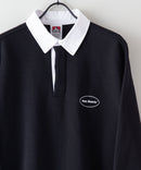 バッグ ロゴ  胸 ワッペン 裏起毛 襟付き スウェット ラガーシャツ タイプ BEN DAVIS