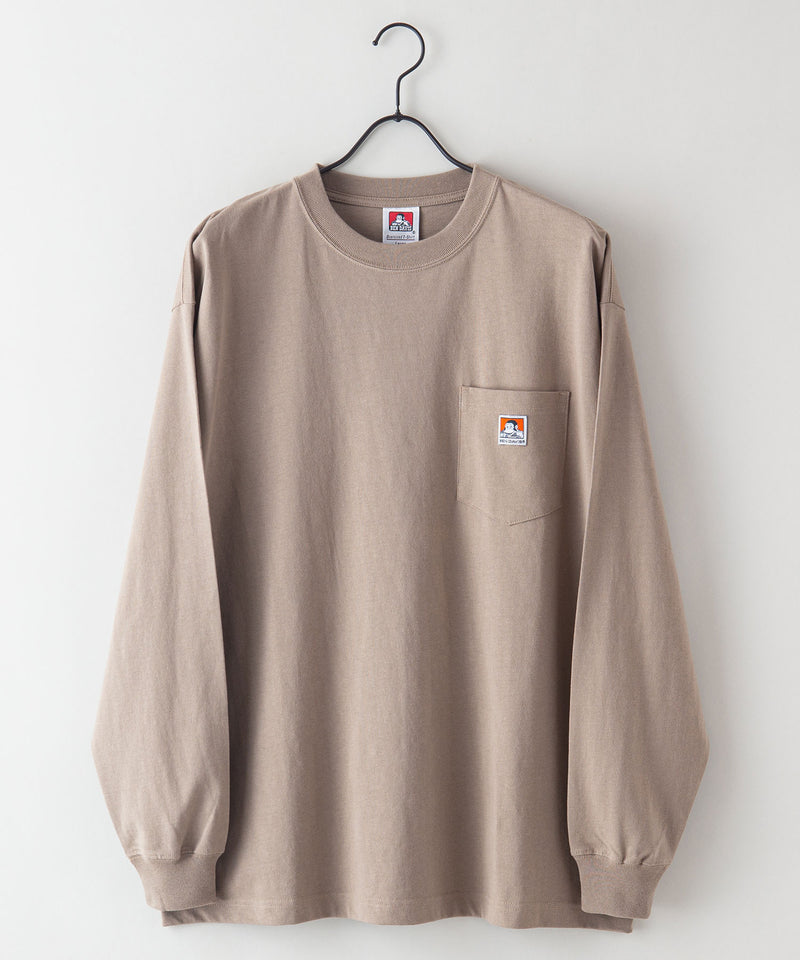 胸ポケット 付き ワイド シルエット ロング Tシャツ BEN DAVIS