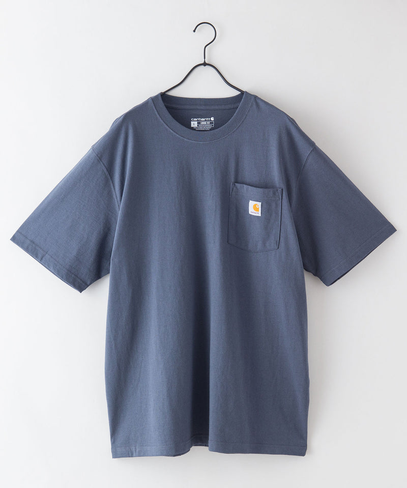 【オンラインショップ限定】Carhartt Loose fit Pocket 1/2 Sleeve  カーハート Tシャツ 半袖 Tシャツ ポケットT K87 ルーズ フィット ポケット