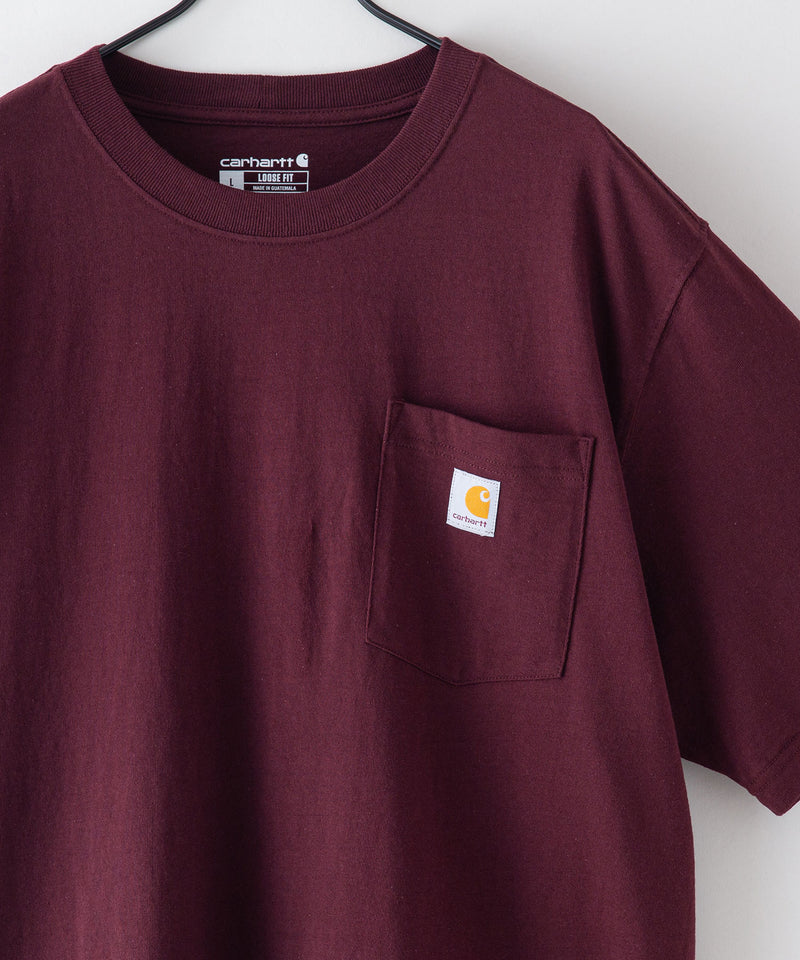 【オンラインショップ限定】Carhartt Loose fit Pocket 1/2 Sleeve  カーハート Tシャツ 半袖 Tシャツ ポケットT K87 ルーズ フィット ポケット