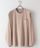 汗染み 目立ちにくい ZEROSTAIN カラー 配色 ステッチ ロング Tシャツ 長袖 ゼロステイン ビッグ シルエット BIG