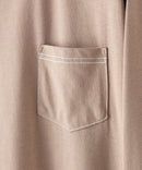 汗染み 目立ちにくい ZEROSTAIN カラー 配色 ステッチ ロング Tシャツ 長袖 ゼロステイン ビッグ シルエット BIG