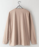 汗染み 目立ちにくい ZEROSTAIN カラー 配色 ステッチ ロング Tシャツ 長袖 ゼロステイン ビッグ シルエット BIG