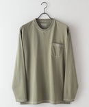 汗染み 目立ちにくい ZEROSTAIN カラー 配色 ステッチ ロング Tシャツ 長袖 ゼロステイン ビッグ シルエット BIG