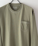 汗染み 目立ちにくい ZEROSTAIN カラー 配色 ステッチ ロング Tシャツ 長袖 ゼロステイン ビッグ シルエット BIG