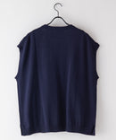 ワンポイント 刺繍 ビッグ シルエット ニット ベスト  U.S.POLO ASSN.