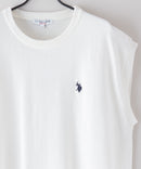 ワンポイント 刺繍 ビッグ シルエット ニット ベスト  U.S.POLO ASSN.