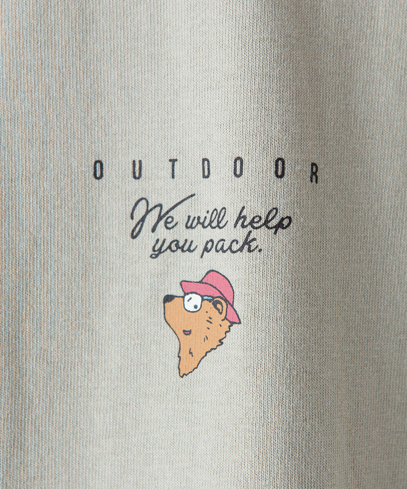 USA コットンプリント Tシャツ レディース OUTDOOR PRODUCTS アウトドアプロダクツ
