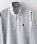 ワンポイント刺繍 裏毛ハーフジップ スウェット U.S.POLO ASSN.