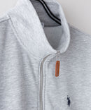 ワンポイント刺繍 裏毛ハーフジップ スウェット U.S.POLO ASSN.