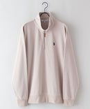 ワンポイント刺繍 裏毛ハーフジップ スウェット U.S.POLO ASSN.