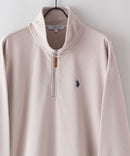 ワンポイント刺繍 裏毛ハーフジップ スウェット U.S.POLO ASSN.