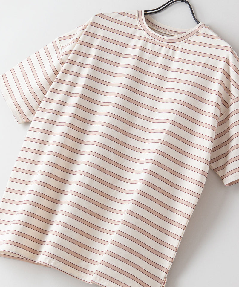 マルチボーダー BIG Ｔシャツ 韓国風 ファッション オルチャン