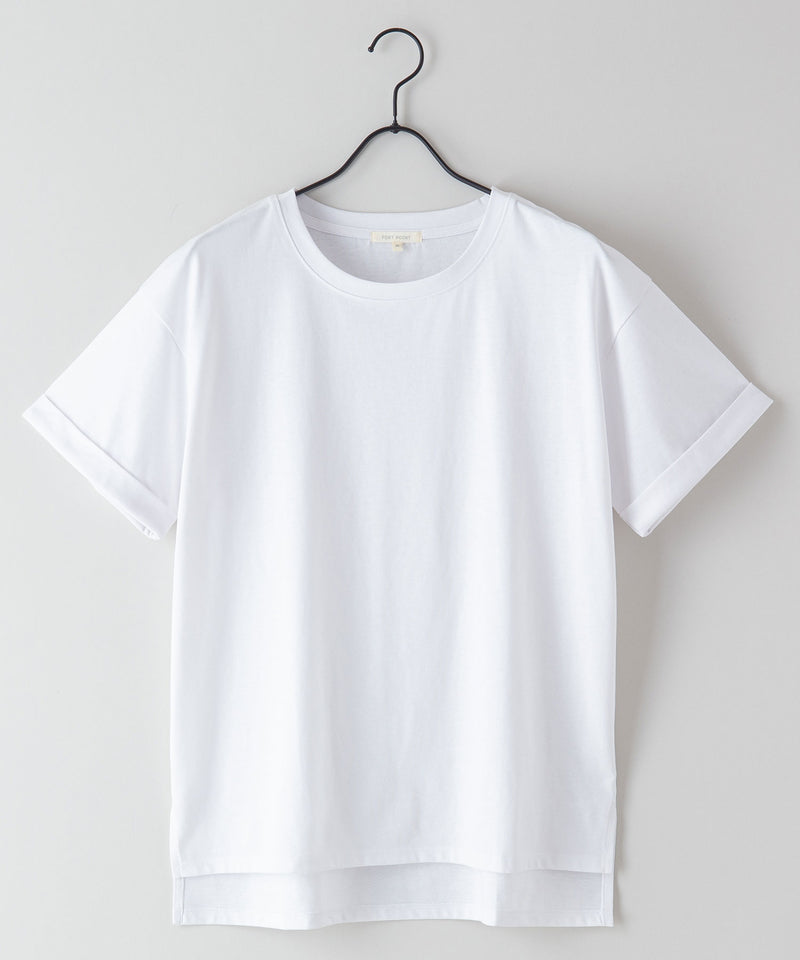汗染み 目立ちにくい ZEROSTAIN ローカル サイド スリット Tシャツ ゼロステイン レディース