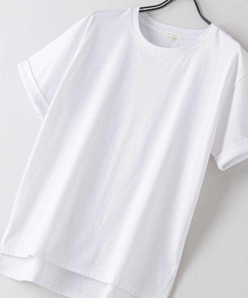 汗染み 目立ちにくい ZEROSTAIN ローカル サイド スリット Tシャツ ゼロステイン レディース