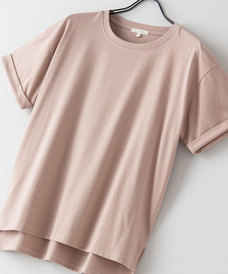 汗染み 目立ちにくい ZEROSTAIN ローカル サイド スリット Tシャツ ゼロステイン レディース