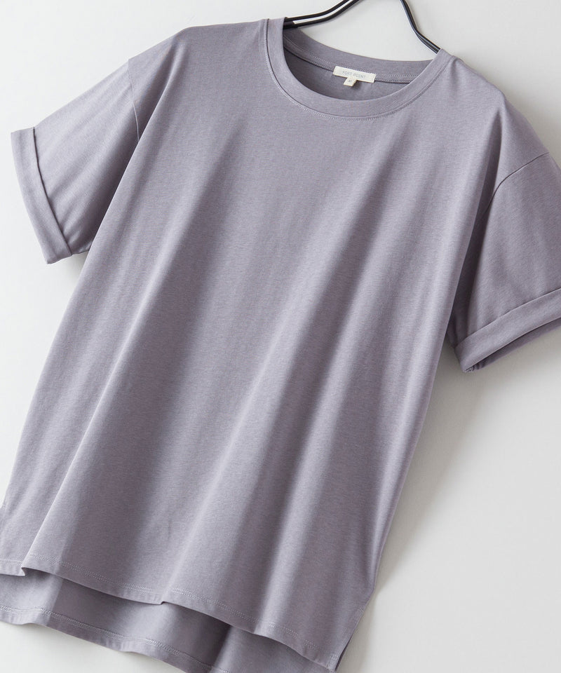 汗染み 目立ちにくい ZEROSTAIN ローカル サイド スリット Tシャツ ゼロステイン レディース