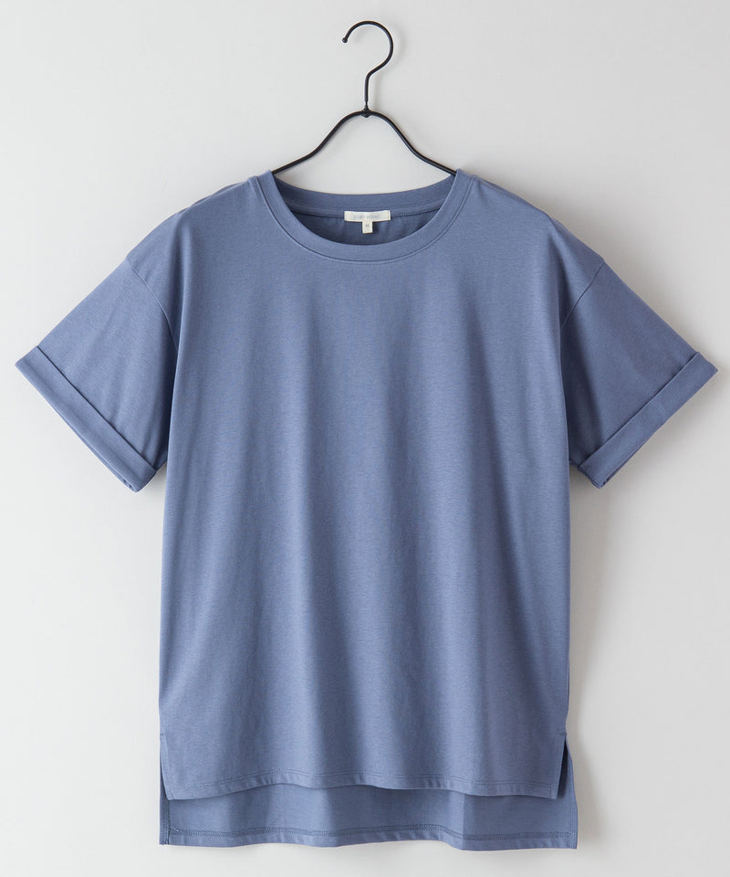 汗染み 目立ちにくい ZEROSTAIN ローカル サイド スリット Tシャツ ゼロステイン レディース