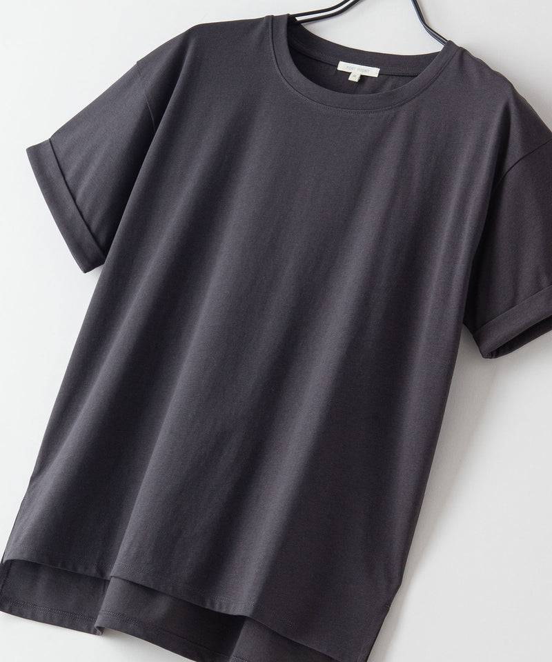 汗染み 目立ちにくい ZEROSTAIN ローカル サイド スリット Tシャツ ゼロステイン レディース