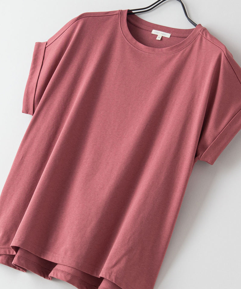 汗染み 目立ちにくい ZEROSTAIN ローカル ラウンド へㇺ Tシャツ ゼロステイン 裾後ろ下がり レディース