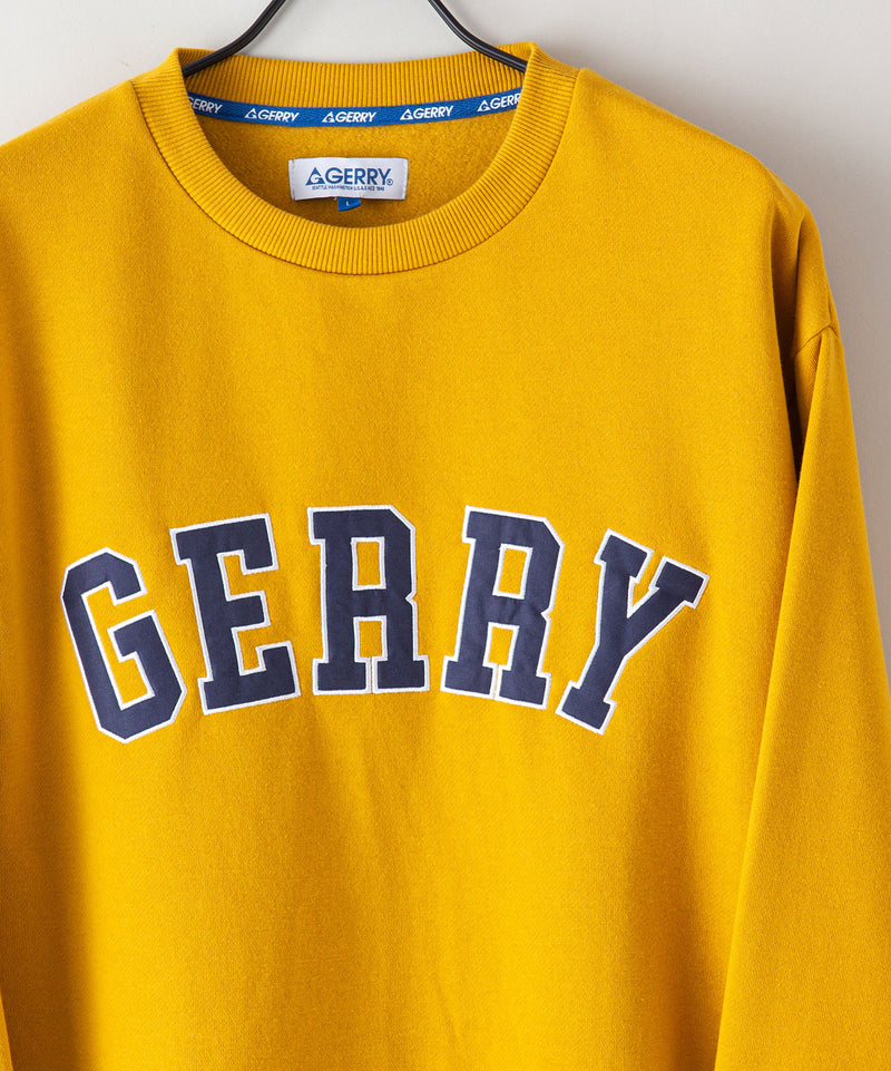 ワッペン使い クルーネック トレーナー スウェット GERRY ジェリー