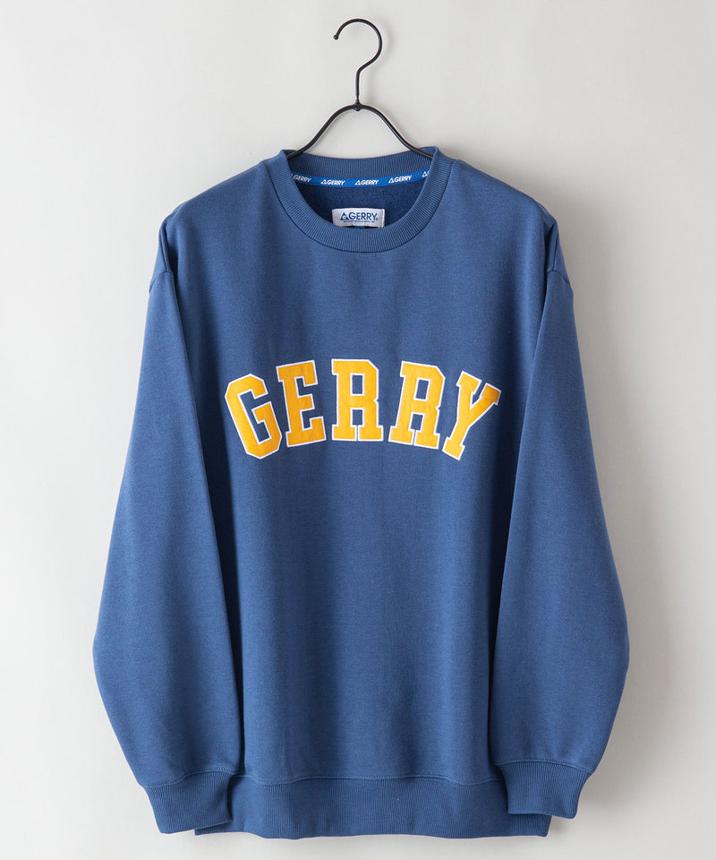 ワッペン使い クルーネック トレーナー スウェット GERRY ジェリー