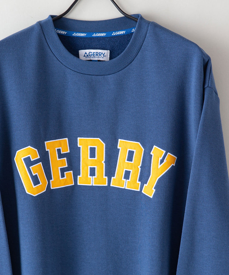 ワッペン使い クルーネック トレーナー スウェット GERRY ジェリー