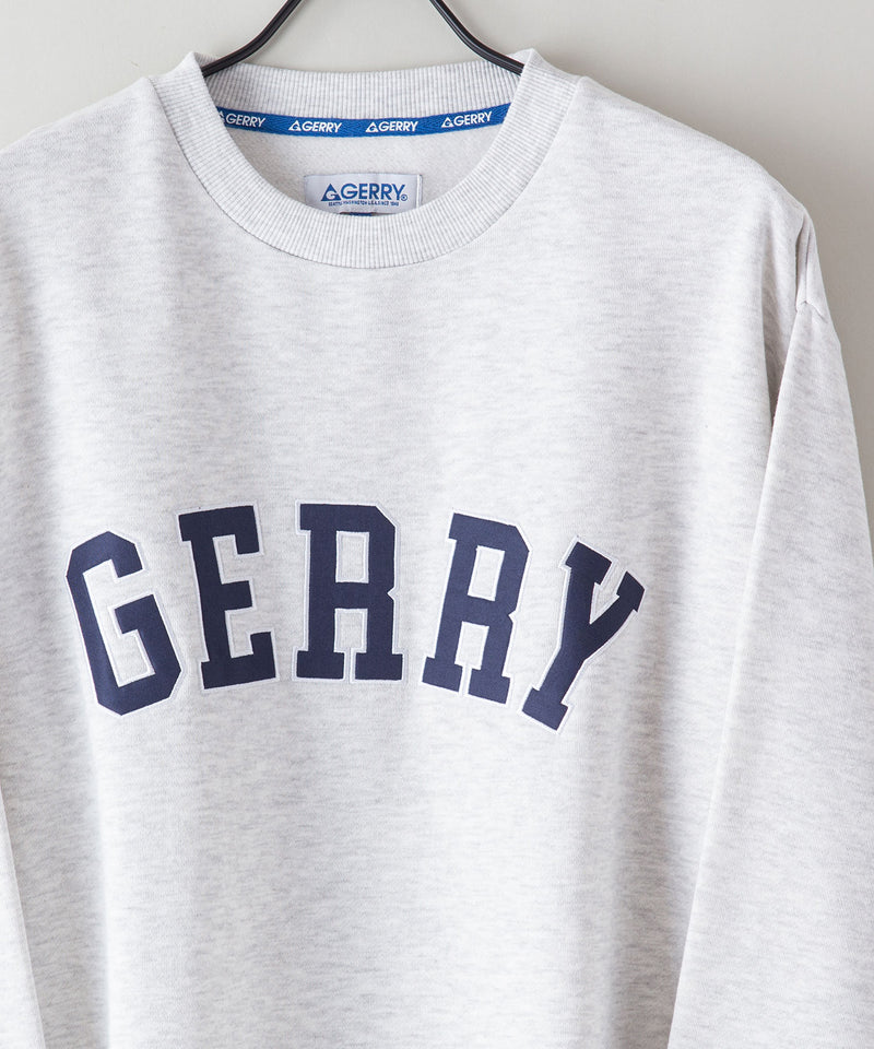 ワッペン使い クルーネック トレーナー スウェット GERRY ジェリー