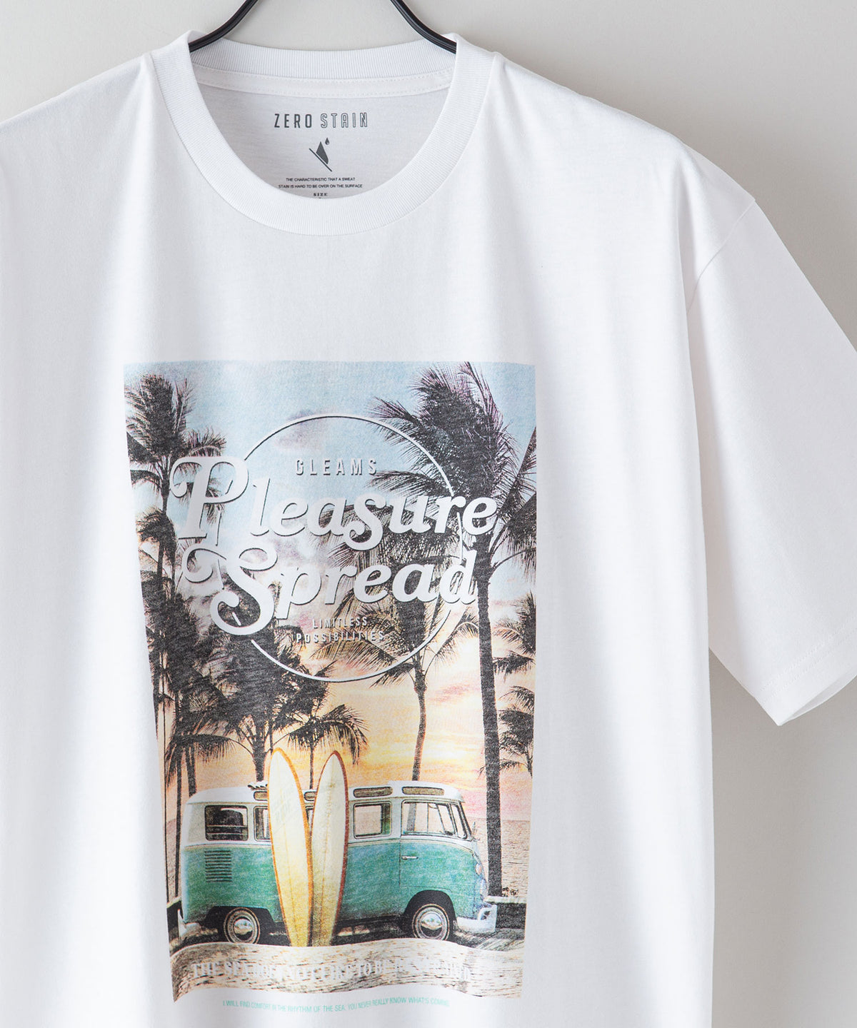 汗染み 目立ちにくい Tシャツ ゼロステイン ZERO STAIN ワンポイント