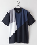 汗染み 目立ちにくい Tシャツ ゼロステイン ZERO STAIN 汗染み防止 切り替え デザイン Tシャツ メンズ レディース 男女兼用 トップス 半袖 おしゃれ 吸水速乾 人気 tシャツ 機能 快適 インナー 肌着としても 撥水加工 UVカット 防汚加工 紫外線防止