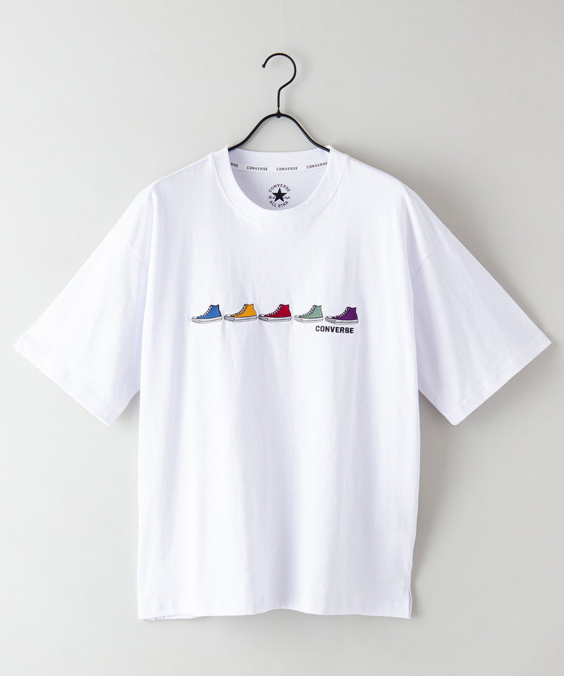 シューズ 柄 刺繍 Tシャツ