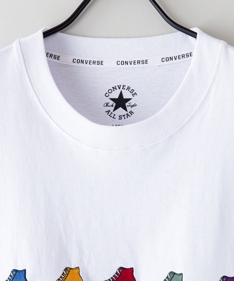 シューズ 柄 刺繍 Tシャツ