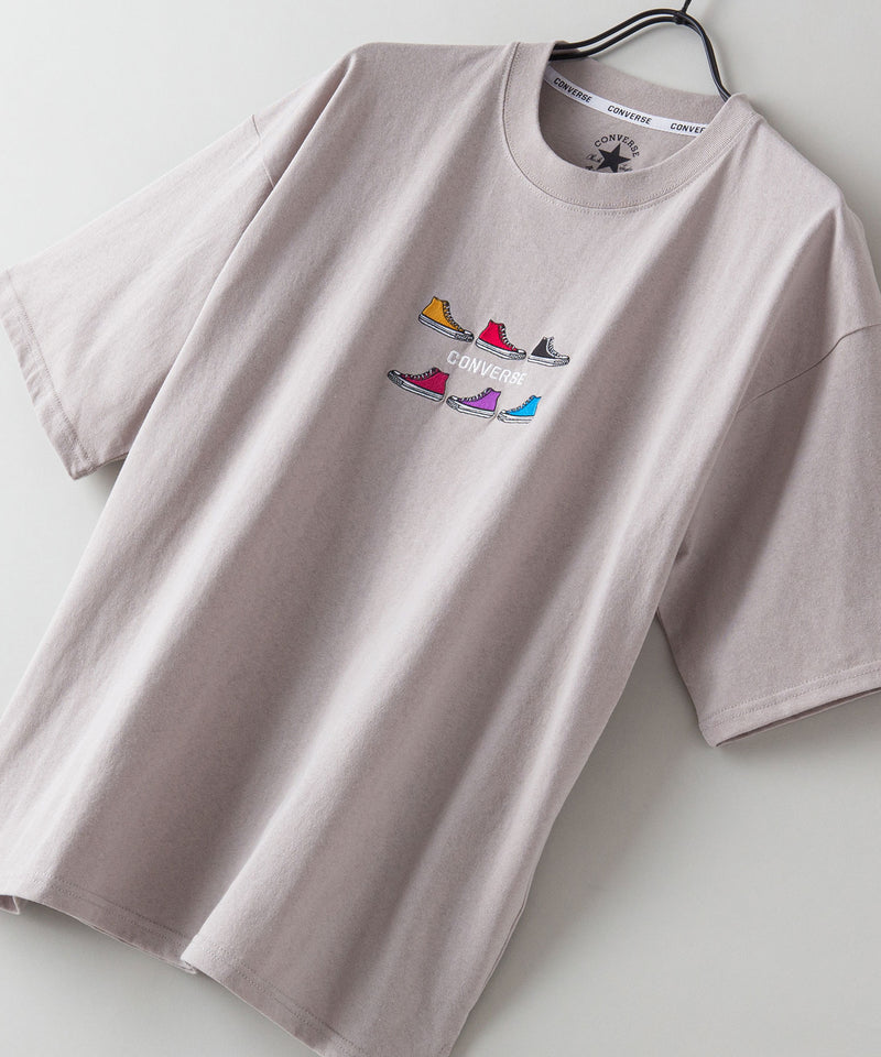 シューズ 柄 刺繍 Tシャツ