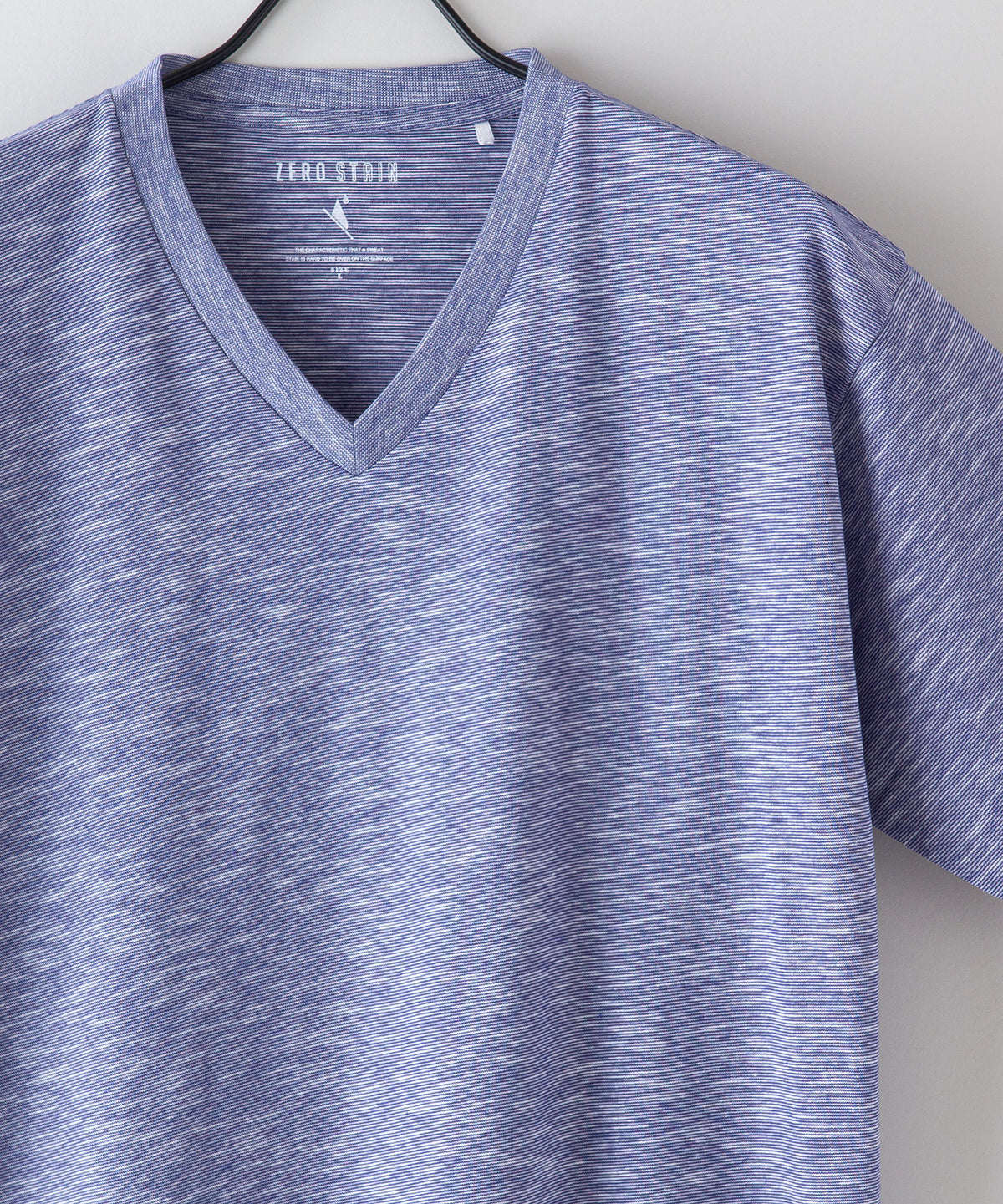汗染み 目立ちにくい Tシャツ ZERO STAIN スラブ Vネック Tシャツ