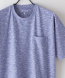 汗染み 目立ちにくい Tシャツ ゼロステイン ZERO STAIN スラブ 胸ポケット付き クルーネック Tシャツ