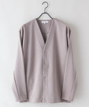 【KAITEKI+】ドライタッチ 吸水 速乾 ストレッチ イージーケア ドライリップル ボタン カーディガン  快適 カイテキ