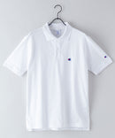 CHAMPION チャンピオン ワンポイント 鹿の子 ポロシャツ  C3-X35 男女兼用 ブランド コットン 綿100％ カジュアル ゴルフ テニス 衣替え 入学 卒業 新生活