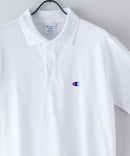 CHAMPION チャンピオン ワンポイント 鹿の子 ポロシャツ  C3-X35 男女兼用 ブランド コットン 綿100％ カジュアル ゴルフ テニス 衣替え 入学 卒業 新生活