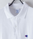 CHAMPION チャンピオン ワンポイント 鹿の子 ポロシャツ  C3-X35 男女兼用 ブランド コットン 綿100％ カジュアル ゴルフ テニス 衣替え 入学 卒業 新生活